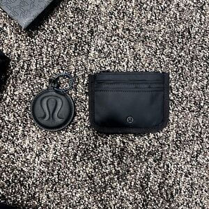 lululemon athletica Black Wallet and Keychain Set